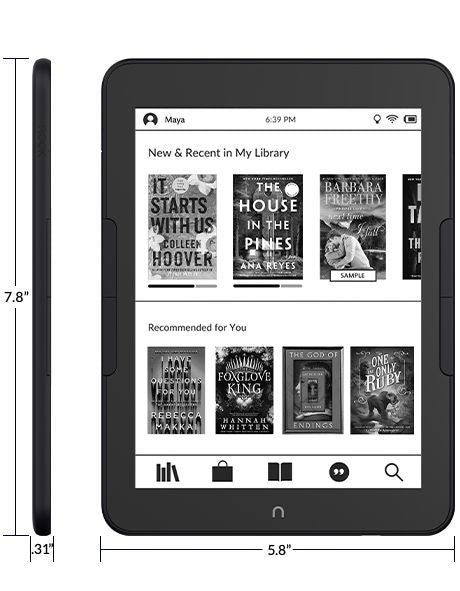 Barnes and Noble Nook Glowlight 4 Plus 2023 Model